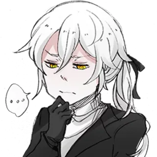 🤔 Anime, Manga, Denken, Figur, Illustration whatsapp sticker