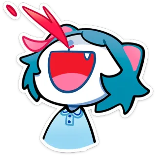 😃 Kreskówka, Naklejka, Postać, Słodkie, Ilustracja telegram sticker
