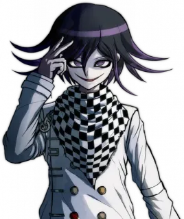 😈 Kokichi Oma Danganronpa anime, kokichi, danganronpa, vilão, personagem telegram sticker