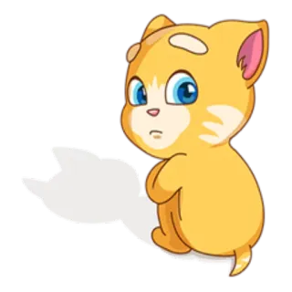 👀 Tom Cat dessin animé, chat, Talking Tom, animal, animal de compagnie telegram sticker