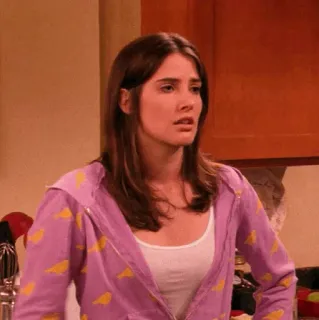 🍕 Robin Scherbatsky How I Met Your Mother phụ nữ, ngạc nhiên, biểu cảm, phản ứng, chương trình TV, sitcom telegram sticker