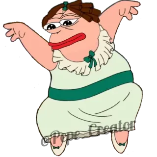 🐸 Pepe the Frog Pepe Creator pepe, grenouille, mème, dessin animé, drôle, personnage, art telegram sticker