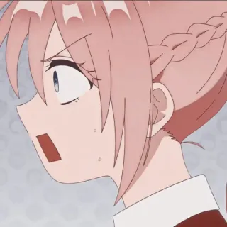 📎 Anime, Schockiert, Mädchen, Charakter, Ausdruck, Angst telegram sticker