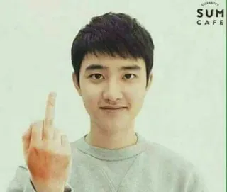 🖕 middle finger, rude gesture, offensive, celebrity telegram sticker