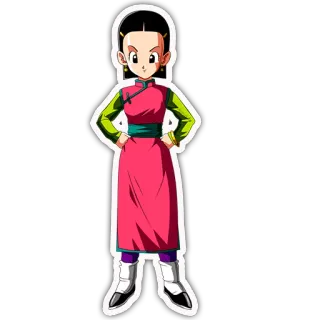 👩 Chi-Chi Dragon Ball Kartun, Anime, Chi-Chi, Dragon Ball, Stiker whatsapp sticker