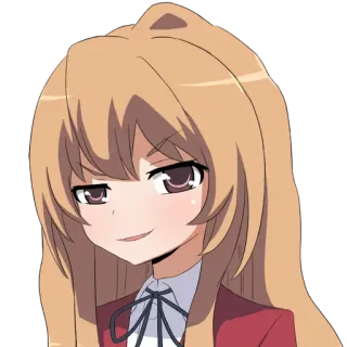 😏 Taiga Aisaka Toradora! Anime, Personnage, Toradora, Taiga Aisaka whatsapp sticker