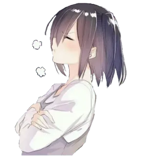 😳 anime, girl, angry, frustrated telegram sticker