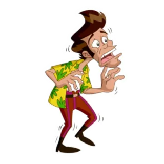 😨 Ace Ventura Ace Ventura: Pet Detective Dibujos animados, Personaje, Divertido, Cómico telegram sticker