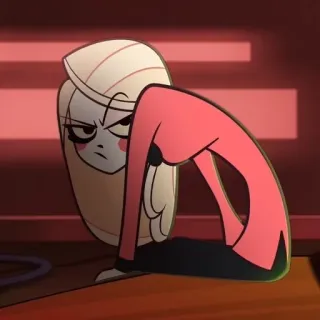 🌟 Charlie Morningstar Hazbin Hotel 만화, 애니메이션, 악마, 공주, 호텔 telegram sticker