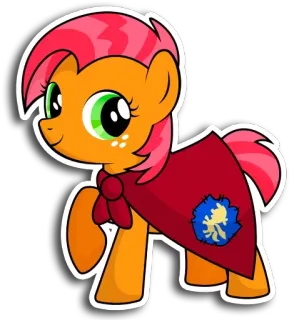 🙂 Pônei, Desenho animado, Animal, Fofo, Capa, Adesivo telegram sticker