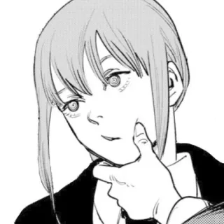 🤔 Makima Chainsaw Man Makima, anime, manga, chainsaw man, character, illustration telegram sticker