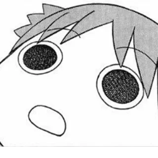 🍀 anime, mangá, chocado, surpreso, rosto whatsapp sticker