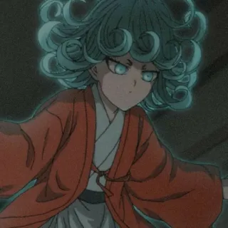 📎 Tatsumaki One Punch Man Tatsumaki, One Punch Man, Anime, Esper, Heroína telegram sticker