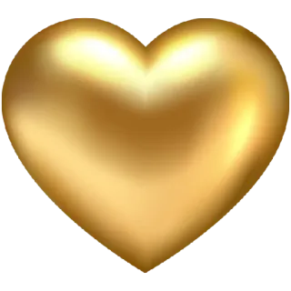 ❤️ corazón, oro, amor, romántico telegram sticker
