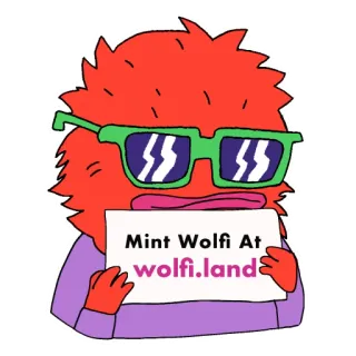 AVAX Wolf telegram stickers