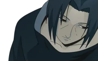 😔 Itachi Uchiha Naruto 动漫, 鼬, 宇智波, 鸣人, 漫画, 伤感 telegram sticker