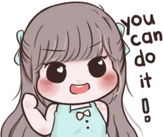 💪 漫画, 女の子, 可愛い, アニメ, マンガ, ステッカー telegram sticker
