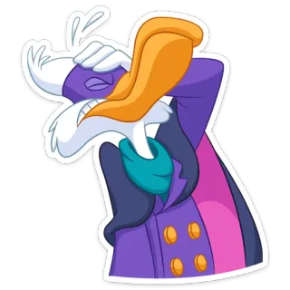 🤦‍♂ Scrooge McDuck cartoon, duck, disney, scrooge mcduck telegram sticker