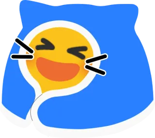 😄 Emoji, Lachen, Fröhlich, Sticker, Gelb, Cartoon telegram sticker