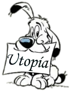 🙌 Utopia cachorro, desenho animado, utopia, animal de estimação, animal, filhote, fofo, engraçado whatsapp sticker