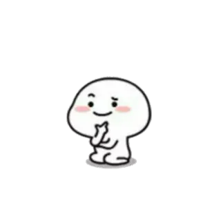 🤔 cartoon, cute, character, middle finger telegram sticker