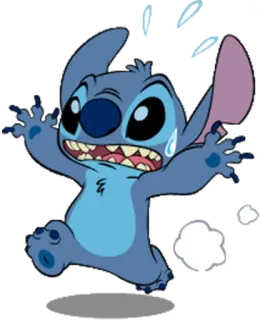 😵 Stitch Lilo & Stitch สติช, ลิโล่แอนด์สติช, ดิสนีย์, การ์ตูน, มนุษย์ต่างดาว, สีน้ำเงิน telegram sticker