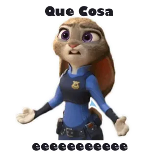 🤷‍♂ Judy Hopps Zootopia Que Cosa
eeeeeeeeeeee Dessin animé, Police, Lapin, Lapin, Zootopie, Judy Hopps whatsapp sticker