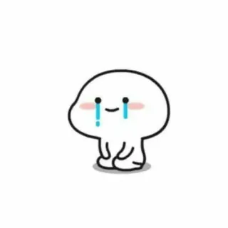 😭 carino, triste, piangere, kawaii, emotivo, minimalista telegram sticker
