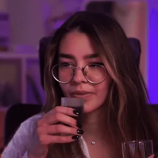 🥃 woman, drinking, glass, beverage, drink, alcohol telegram sticker