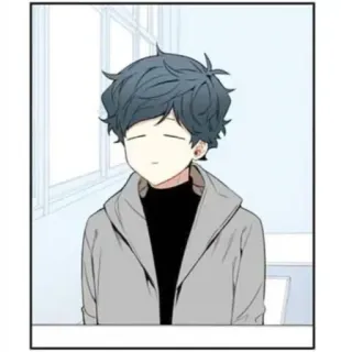 😣 anime, dibujos animados, chico, personaje, ilustración telegram sticker