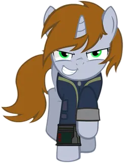 😈 Pônei, Desenho animado, Animal, Fantasia telegram sticker