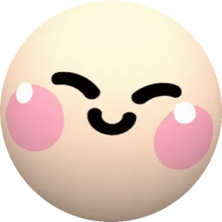 ☺️ Emoji, Kawaii, Mignon, Joyeux, Rougir, Smiley whatsapp sticker