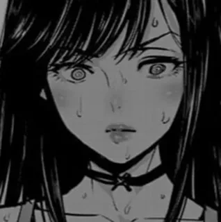 ➰ Anime, Mädchen, Manga, Schweiß, Choker, Porträt telegram sticker