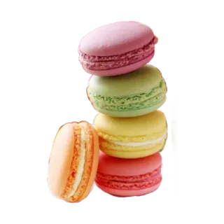 🍏 Macarons, Postre, Pastelería francesa, Colorido, Pila, Dulce telegram sticker