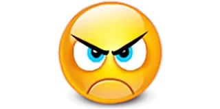 😠 Emoji, wütend, genervt, sauer, verärgert, frustriert whatsapp sticker