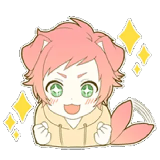 😍 Anime, Kawaii, Sticker, Lindo, Dibujos animados, Feliz whatsapp sticker
