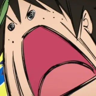😱 Anime, Cartoon, Ausdruck, Schreien, Wütend, Lustig whatsapp sticker