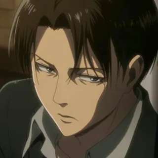 🖤 Levi Ackerman Attack on Titan Anime, Personage, Levi, Attack on Titan, Manga, Animatie telegram sticker