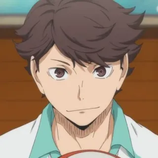 💗 Oikawa Tooru Haikyuu!! Anime, Haikyuu, Oikawa Tooru, Pallavolo, Personaggio telegram sticker