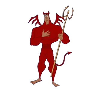 😈 Kronk The Emperor's New Groove ปีศาจ, ดิสนีย์, การ์ตูน, ตลก, ครองค์ telegram sticker