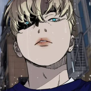 🍸 Anime, Personaje, Dibujo, Ilustración, Masculino, Retrato whatsapp sticker