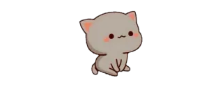 😇 猫, 可愛い, 動物, 桃 telegram sticker