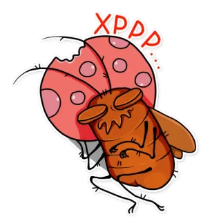 💤 XPPP insetos, joaninha, inseto, desenho animado telegram sticker
