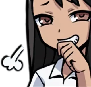 🌟 Nagatoro Don't Toy With Me, Miss Nagatoro аниме, Нагаторо, мультфильм, выражение telegram sticker