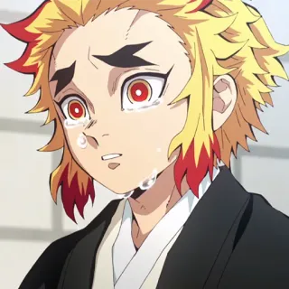 🔥 Kyojuro Rengoku Demon Slayer Anime, Manga, Larmes, Pleurer, Rengoku, Kyojuro Rengoku, Demon Slayer, Triste, Émotionnel telegram sticker