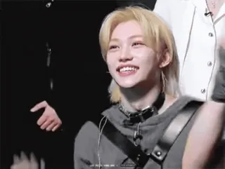 ๐ Felix LET THIS HAPPEN ONE MORE TIME K-pop, Korean Pop, Felix, Stray Kids, Singer, Idol, Smiling telegram sticker