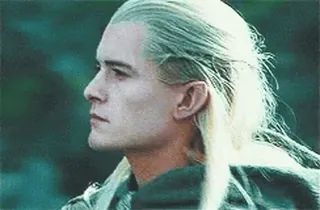 🤨 Legolas Lord of the Rings Legolas, Elb, Herr der Ringe, Orlando Bloom, Fantasy, Bogenschütze telegram sticker