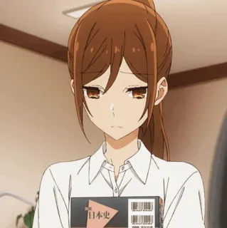 🕰 日本史 애니메이션, 소녀, 책, 일본 역사, 호리미야 telegram sticker