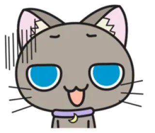 😊 gato, adesivo, fofo, animal, desenho animado whatsapp sticker