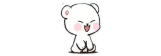 😄 lindo, oso, animal, kawaii, dibujo animado whatsapp sticker